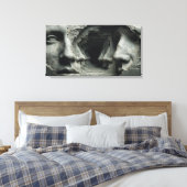 De gebeitelde oneindigheid canvas afdruk (Insitu (Slaapkamer))