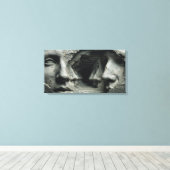 De gebeitelde oneindigheid canvas afdruk (Insitu (Houten vloer))