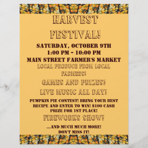 De Gebeurtenis van de herfst - Al tekst kan worden Flyer