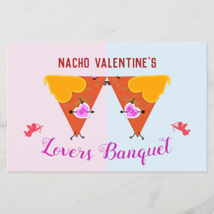 De gebeurtenis van Nacho Valentijns Kissingsen Flyer