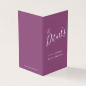 De gebeurtenisdetails van de weddenschap de kaart  (Buitenkant)