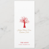 De gebeurtenispartridge van de Kerstmis in een boo Menu (Voorkant)