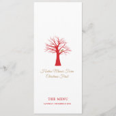 De gebeurtenispartridge van de Kerstmis in een boo Menu (Voorkant)