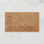 De gebeurtenissenplankenkaart visitekaartje (Achterkant)