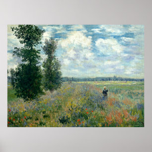 De Gebieden van de Papaver van Claude Monet Poster