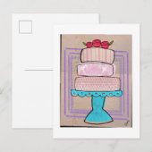 De Gebloemde Pasteltoren Briefkaart (Voorkant / Achterkant)