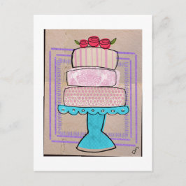 De Gebloemde Pasteltoren Briefkaart