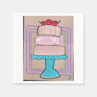 De Gebloemde Pasteltoren Servet