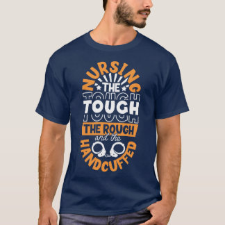 De geboeide correctionele verpleegkundige verplege t-shirt