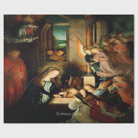 De Geboorte 1495 Cadeaupapier (Vlak)