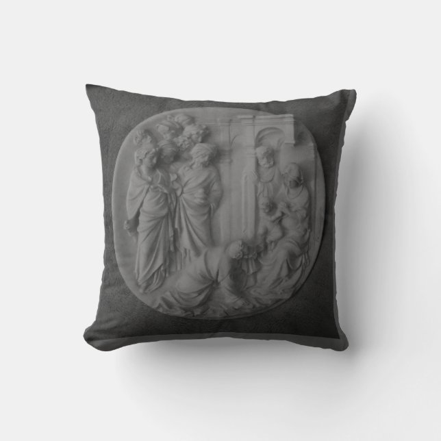 DE GEBOORTE BAS RELIEF 3 KUSSEN (Voorkant)