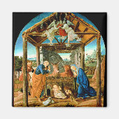 De Geboorte, beroemd schilderij van Sandro Bottice Magneet (Voorkant)