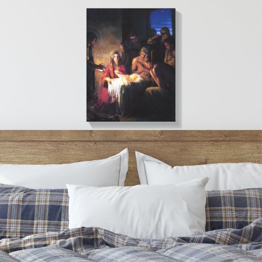 DE Geboorte Canvas Afdruk (Insitu (Slaapkamer))