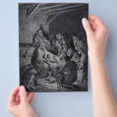 De Geboorte door Gustave Doré Premium Victoriaanse Flyer (Hand)