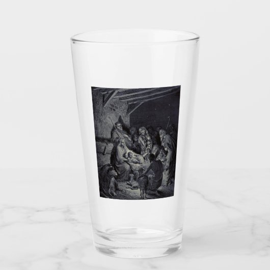 De Geboorte door Gustave Doré Premium Victoriaanse Glas (Voorkant)
