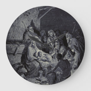 De Geboorte door Gustave Doré Premium Victoriaanse Grote Klok