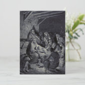 De Geboorte door Gustave Doré Premium Victoriaanse Kaart (Staand voorkant)
