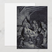 De Geboorte door Gustave Doré Premium Victoriaanse Kaart (Voorkant / Achterkant)