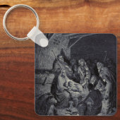 De Geboorte door Gustave Doré Premium Victoriaanse Sleutelhanger (Voorkant)