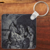 De Geboorte door Gustave Doré Premium Victoriaanse Sleutelhanger (Achterkant)