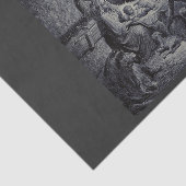 De Geboorte door Gustave Doré Premium Victoriaanse Tissuepapier (Detail)