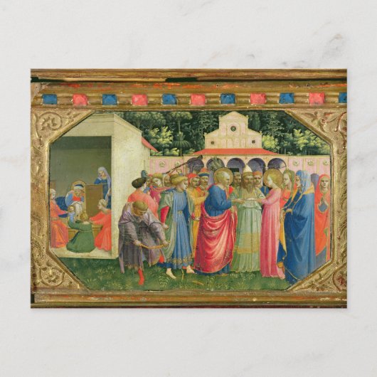 De geboorte en het huwelijk van de Maagd Briefkaart (Voorkant)