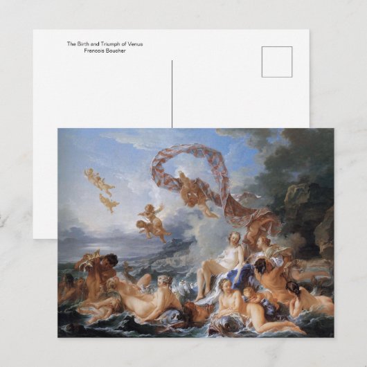 De geboorte en triomf van Venus door Francois Bouc Briefkaart (Voorkant / Achterkant)