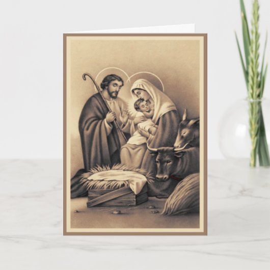 De geboorte feestdagen kaart (Voorkant)