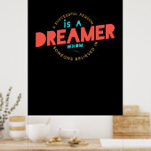 De geboorte geeft een succesvolle persoon een drom poster (Keuken)