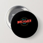 De geboorte geeft een succesvolle persoon een drom ronde button 7,6 cm (Voorkant /achterkant)