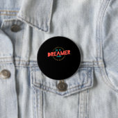 De geboorte geeft een succesvolle persoon een drom ronde button 7,6 cm (In situ)