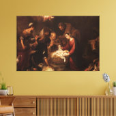De Geboorte Herders 1668 Canvas Afdruk (Insitu (Woonkamer))