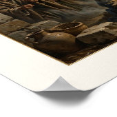 De Geboorte — in Da Vinci-stijl Poster (Hoek)