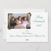De Geboorte Kerst Foto Feestdagenkaart (Achterkant)