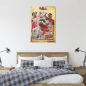 De Geboorte, Russisch icoon, 16e eeuw Canvas Afdruk (Insitu (Slaapkamer))