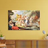 De geboorte van Bacchus Canvas Afdruk (Insitu (Woonkamer))