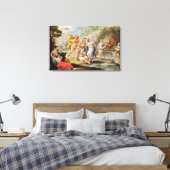De geboorte van Bacchus Canvas Afdruk (Insitu (Slaapkamer))