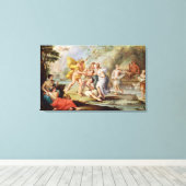 De geboorte van Bacchus Canvas Afdruk (Insitu (Houten vloer))