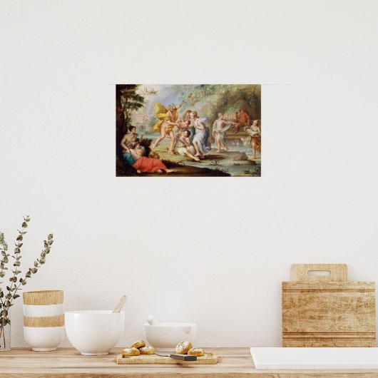 De geboorte van Bacchus Poster (Keuken)