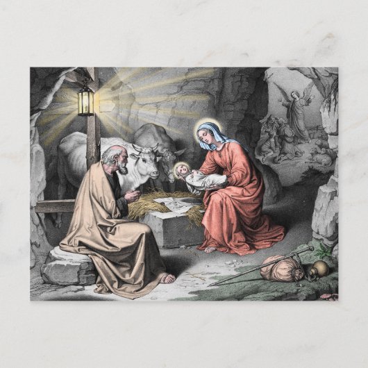 De geboorte van Christus Briefkaart (Voorkant)