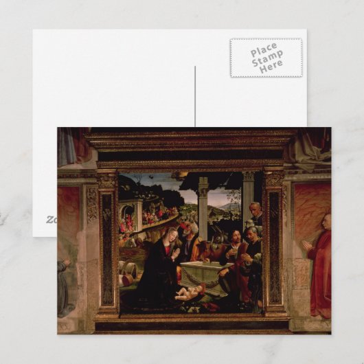 De geboorte van Christus Briefkaart (Voorkant / Achterkant)