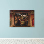 De geboorte van Christus Canvas Afdruk (Insitu (Houten vloer))