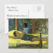 De geboorte van Christus De zoon van God (Tamari N Briefkaart (Voorkant / Achterkant)