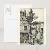De geboorte van Christus door Albrecht Durer Feestdagenkaart (Voorkant / Achterkant)