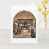 De Geboorte van Christus door Fra Angelico Kaart (Gele Bloem)