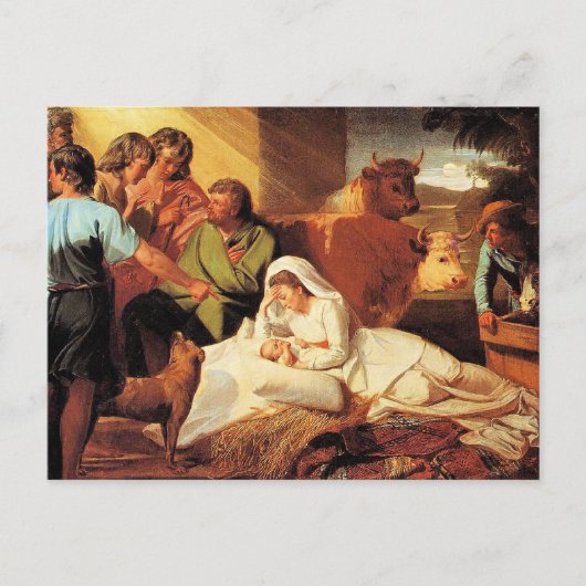 De Geboorte van Christus door John Singleton Cople Briefkaart (Voorkant)