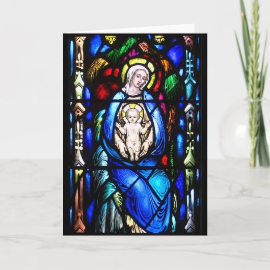 De geboorte van Christus Feestdagen Kaart (Voorkant)