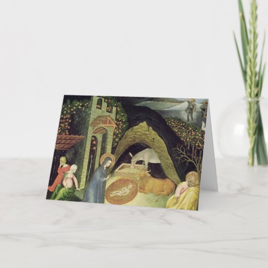 De geboorte van Christus Feestdagen Kaart (Voorkant)