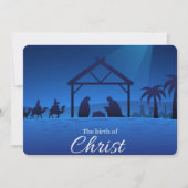 De geboorte van Christus Feestdagenkaart (Voorkant)