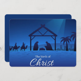 De Geboorte van Christus Feestdagenkaart